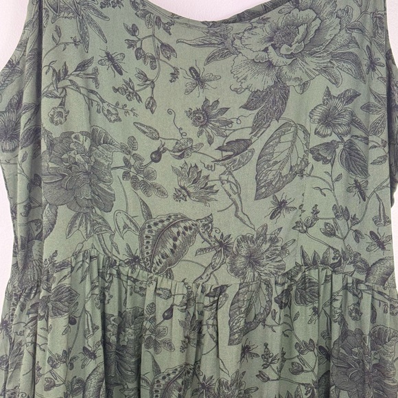 Disturbia Meadow Flowers Floral Print Tiered Midi Dress - Picture 5 of 8